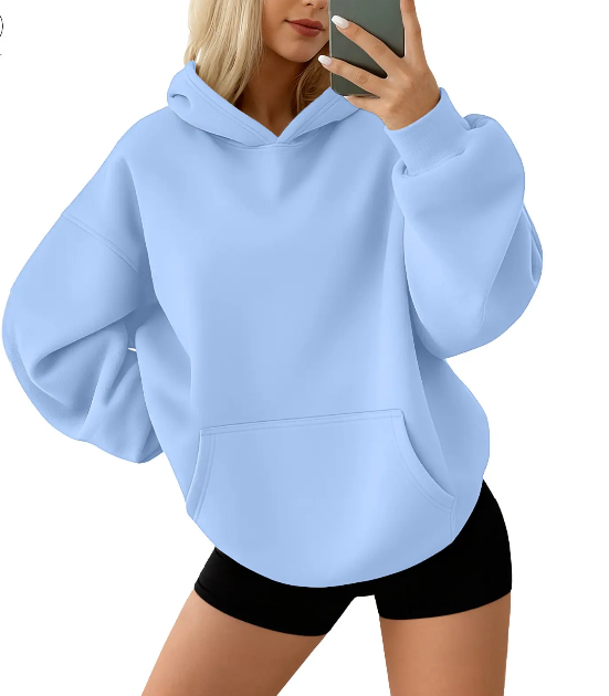 Women's Oversized Fleece Hoodie Pullover