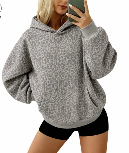 Women's Oversized Fleece Hoodie Pullover