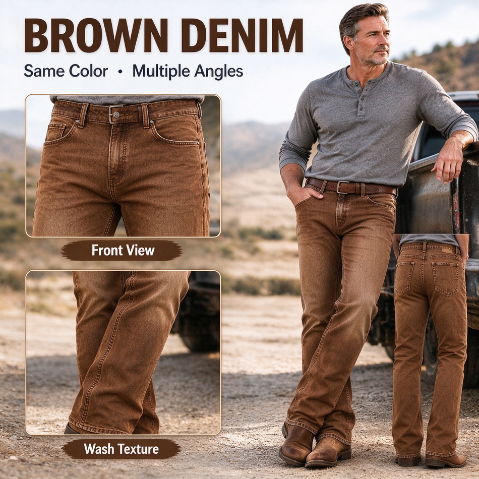 Men's jeans pocket and construction details