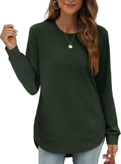 Limited time sale🔥Womens Sweatshirt Crewneck Long Sleeve Shirts Tops