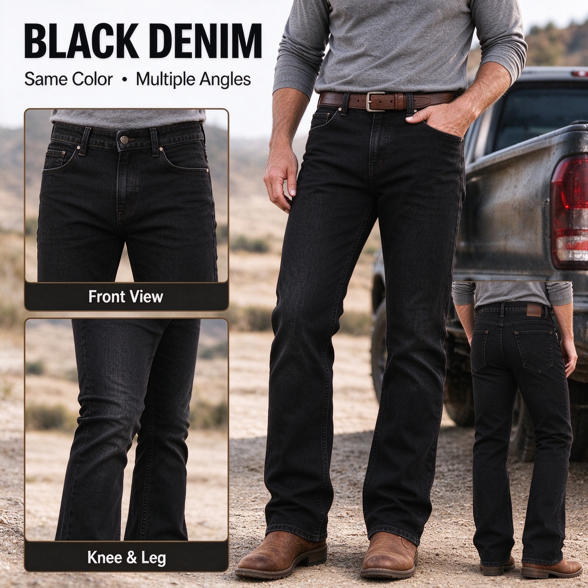 🔥 BESTSELLER | 9PCS $27.99 | Men's Relaxed Stretch Boot Cut Jeans