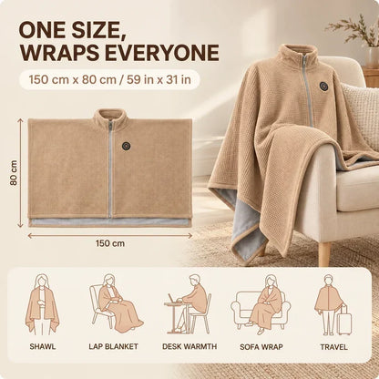 🔥Limited-Time Offer-Stay Cozy Anywhere with the Heated Wrap