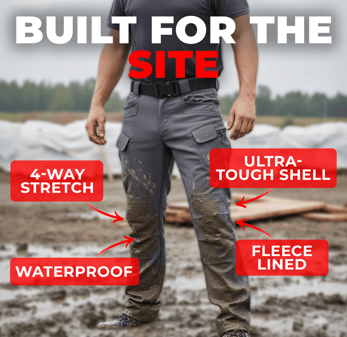 Fleece Lined Waterproof Utility Trousers