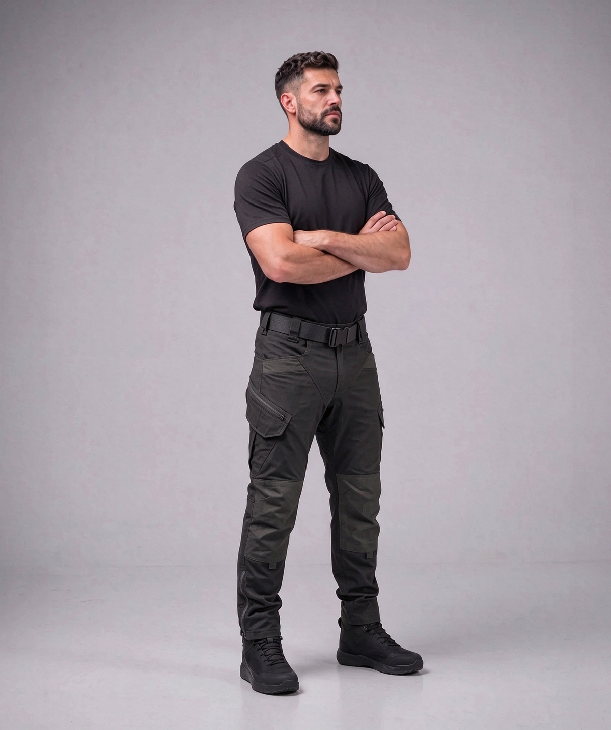 Tactical pants construction detail