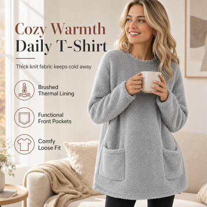 🔥Limited Time Special Discount丨Women's Warm Crew Neck Long Sleeve Top