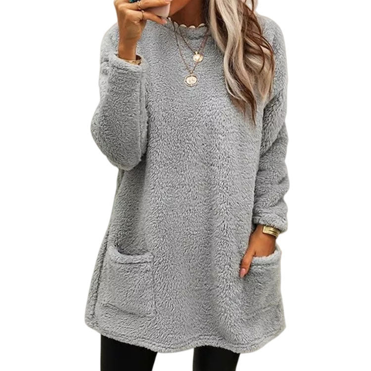 🔥Limited Time Special Discount丨Women's Warm Crew Neck Long Sleeve Top