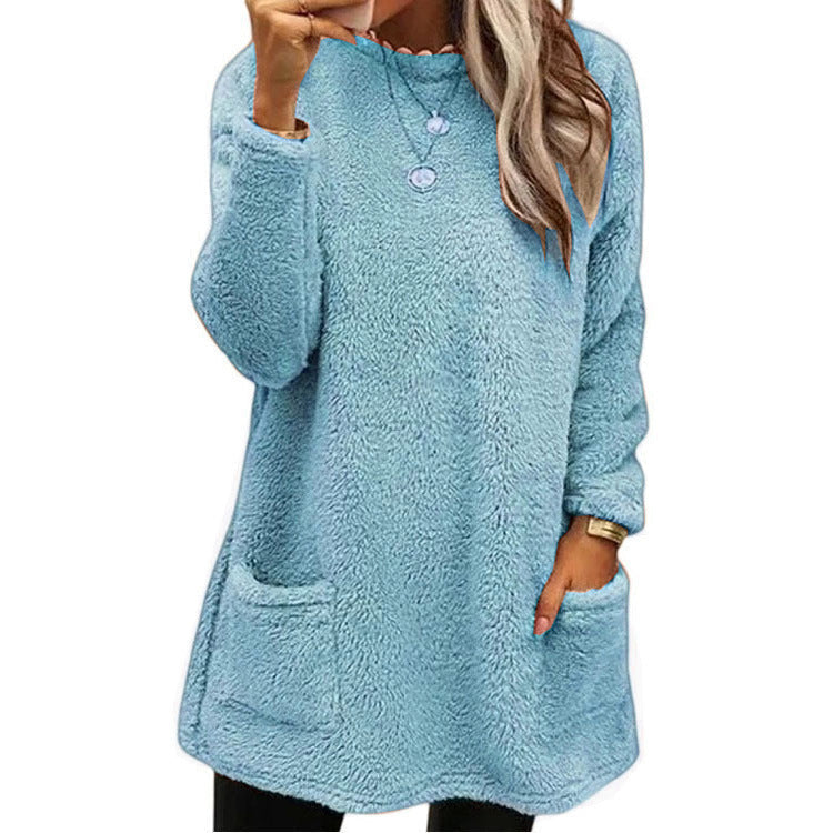 🔥Limited Time Special Discount丨Women's Warm Crew Neck Long Sleeve Top